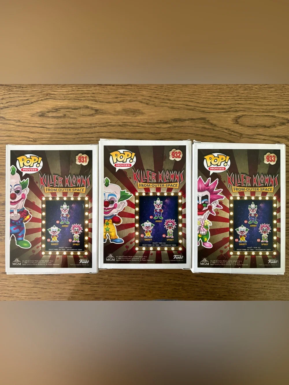 Killer Klowns funko pops